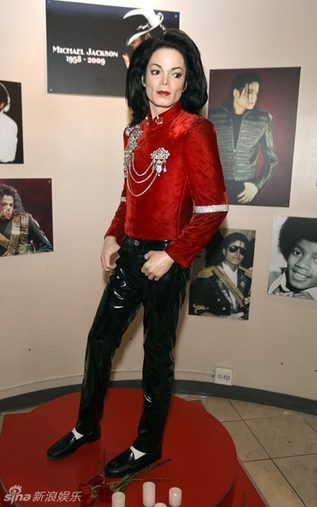 The Michael Jackson tribute exhibits at Madame Tussauds wax museum in New York June 23, 2010 ahead of the one year anniversary of Jackson's death on June 25.
