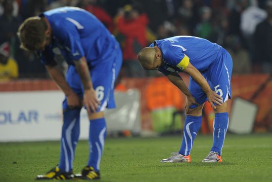 Holders Italy were dumped out of the World Cup at the group stage on Thursday, joining the humiliation of fellow European power France. Japan scored a convincing 3-1 win against Denmark in the highest-scoring day of the World Cup so far, with the net bulging 12 times.