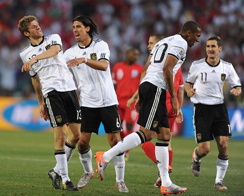 Germany, fuelled by a second half double from Thomas Mueller, crushed long-standing rivals England 4-1 in a controversy-filled World Cup encounter on Sunday to book a spot in the last eight.