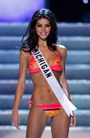 Miss USA 2010 Rima Fakih. [xinhuanet.com]