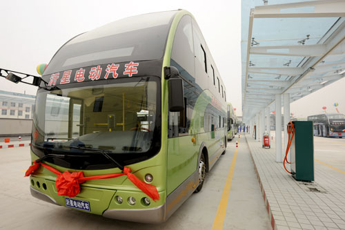Largest electromobile charge station opens in Shandong