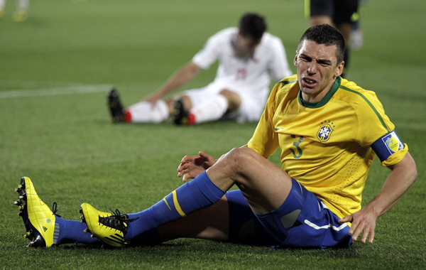 Brazil captain Ferreira da Silva Lucio. [Xinhua]