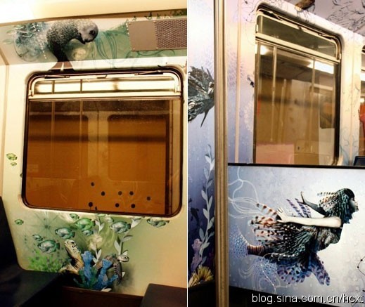 Amazing paintings in Dutch subway. [huanqiu.com]