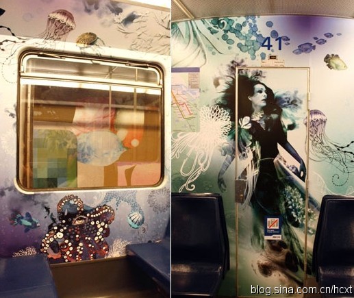 Amazing paintings in Dutch subway. [huanqiu.com]