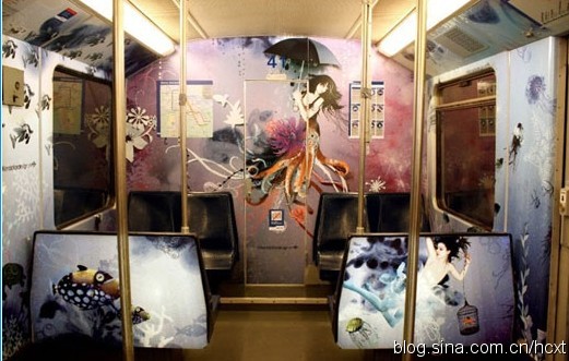 Amazing paintings in Dutch subway. [huanqiu.com]