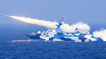 Chinese navy organizes military drill