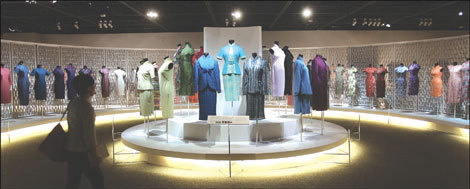 The qipao exhibition features more than 270 traditional garments, many of which have been worn by legendary actresses and other celebrities. 