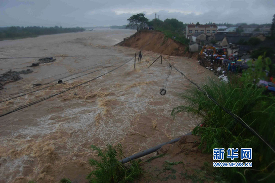 Rainstorms have disrupted the lives of more than 2 million people in 29 counties across Anhui Province since July 8.