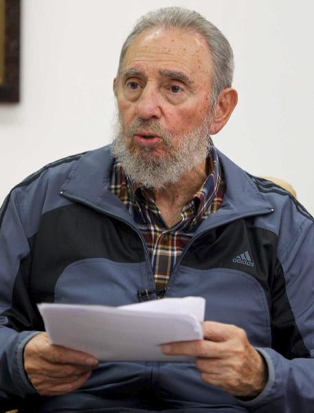 Cuban revolutionary leader Fidel Castro speaks on Cuban television July 12, 2010. [Xinhua]