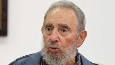 Fidel Castro speaks on Cuban television