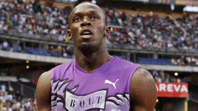 Bolt beats Powell to win 100m at Paris Diamond League