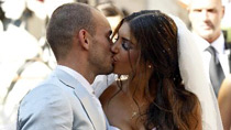 Dutch soccer star Wesley Sneijder gets married