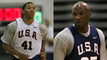 US basketball team practises for FIBA World Championship