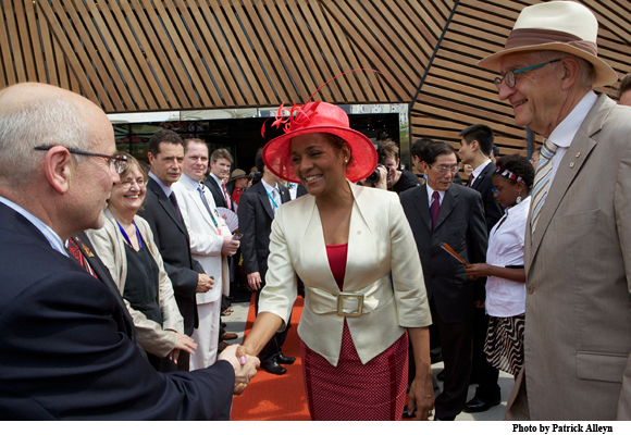 Governor General of Canada attends ceremony in celebration of Canada Day at Expo