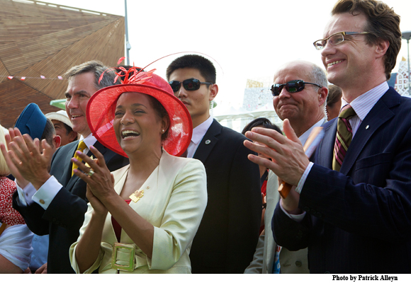 Governor General of Canada attends ceremony in celebration of Canada Day at Expo