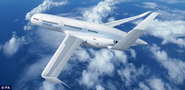 Airbus pubulishes the images of a fantasy-like aircraft which might be the type of plane flying by 2050, or even 2030 if technology continues at a good rate. [china.com.cn]