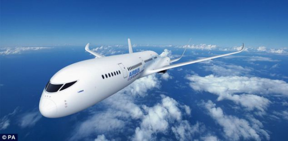 Airbus pubulishes the images of a fantasy-like aircraft which might be the type of plane flying by 2050, or even 2030 if technology continues at a good rate. [china.com.cn]