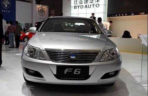 The BYD F6 sedan from the relatively new, ambitious carmaker. Its F3 compact was 2009's top-selling car, a rank it maintained in the first half of this year.
