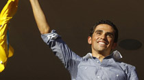 Contador celebrates tour win in hometown