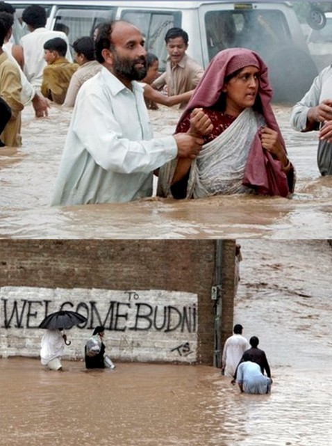 Continuing overnight string of torrential rains and subsequent floods took a heavy toll of over 110 lives in the worst-hit northwest Khyber Pakhtunkhwa province during the tough monsoon season in Pakistan.[Chinanew.com]