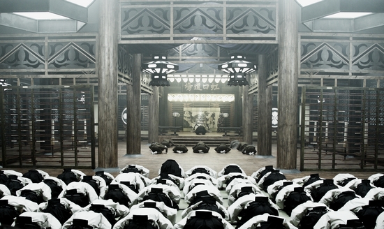 The Hongkou practice room in the film