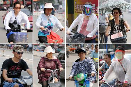 High temperatures in north China recent days has led many residents to look for ways to cool down.