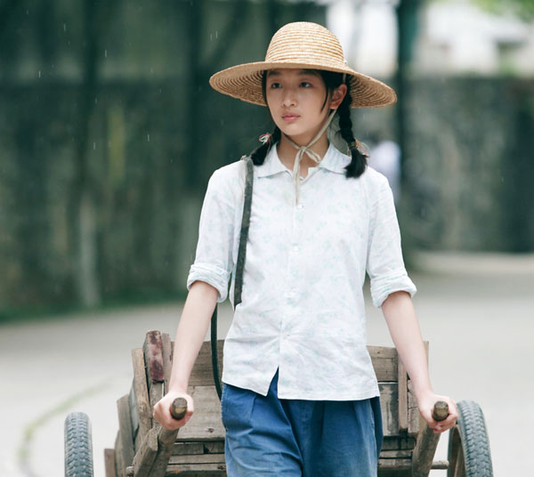 Actress Zhou Dongyu as Jing Qiu in Zhang Yimou's new film, 'The Love of the Hawthorn Tree'