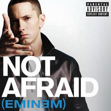 he front cover for Eminem's hit single 'Not Afraid'