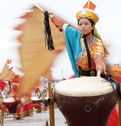 Performer during the festival's opening ceremony.