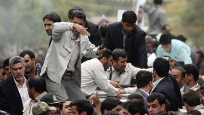 Iran denies attack on Ahmadinejad