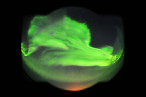 A major solar storm hit the earth on August 4. The storm, containing up to 10 billion tons of plasma, slammed into the earth's atmosphere and collided with nitrogen and oxygen atoms in the ionosphere to stage dramatic auroras seen in pole countries like Denmark, Norway, Greenland, and high-latitude parts of Germany, Canada and the US.