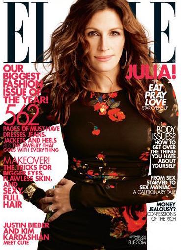 Julia Roberts tells Elle in its September issue that she refuses to get botox and wants to age gracefully. [people.com.cn]