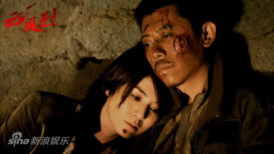 Xia Yu and Charlie Young in the film 'Wind Blast' directed by Gao Qunshu [Sina.com.cn]