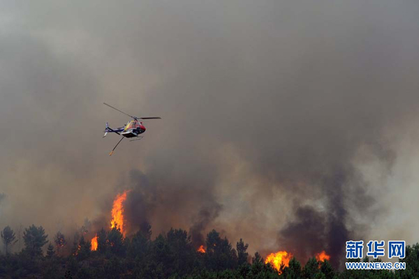 More than 700 firefighters and soldiers are trying to extinguish dozens of forest fires in Portugal after temperatures rose up to 40 degree Celsius in several areas in the country.[Xinhua] 