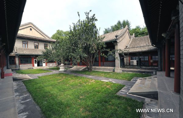 The quadrangle courtyard of Soong Ching-ling's former residence in Beijing, capital of China. [Xinhua/He Junchang]