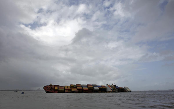 Cargo ship overturns after collision off Mumbai coast