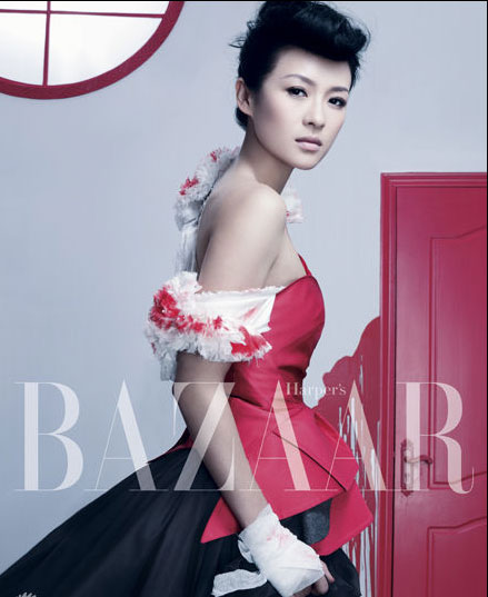 Chinese actress Zhang Ziyi poses in a series of photos for fashion magazine 'BAZAAR'. Zhang has just finished her role in director Gu Changwei's HIV/AIDS themed movie 'A Tale of Magic'.