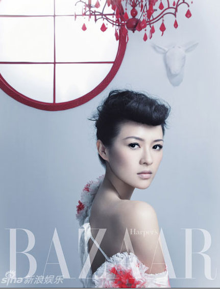 Chinese actress Zhang Ziyi poses in a series of photos for fashion magazine 'BAZAAR'. Zhang has just finished her role in director Gu Changwei's HIV/AIDS themed movie 'A Tale of Magic'.