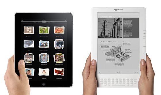 Apple's iPad vs Amazon's Kindle.