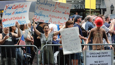 Protesters rally over construction of Ground Zero mosque