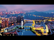 A spectacular view of Shenzhen's Futian Port. [QQ.com]