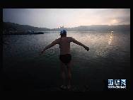 The scenery of Riyuetan Pool in Taiwan, China [Xinhua/Fei Maohua]