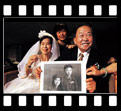 71-year-old soldier Zeng Tong and his wife Shi Heng celebrates their gold wedding anniversary in Bao'an District of Shenzhen in 1999.