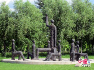 Changchun World Sculpture Park is a bright star inlaid at the south part of Renmin Street on the territory of urban district. Covering land area of 92 hectare, it is a modern city sculpture park combining natural hill and water with human scenery, where, the East and West Civilization of the World, Chinese Tradition and Modern Culture are compromised to embody its permanent there of Friendship, Peace and Spring. [Photo by Hu Weijun]