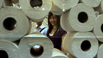 Life-size bathroom tissue maze in Toronto