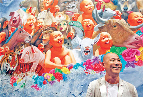 Fang Lijun, one of the hottest contemporary Chinese artists, stages a comprehensive solo exhibition at Today Art Museum in Beijing.