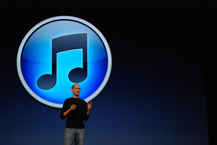 Steve Jobs, Apple's chief executive, introduced the new iTunes 10 with social function at the Yerba Buena Center for the Arts in San Francisco. Apple released the new iPod family and next-generation Apple TV Wednesday. [Shanghai Daily]