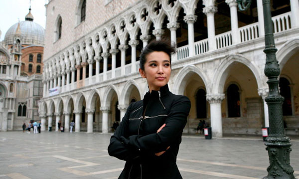 Chinese actress Li Bingbing enjoys her time in Venice, Italy. She is there to promote the film 'Detective Dee and the Mystery of the Phantom Flame', which is in competition at the 67th Venice Film Festival.