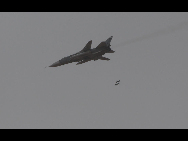 Chinese J-10 fighters are seen at an exercise of 'Peace Mission 2010' joint anti-terror drills conducted by five Shanghai Cooperation Organization (SCO) member states in Matybulak Range of Kazakhstan, Sept. 18, 2010. Troops from five SCO countries launched the first live firing drill Friday in the southern Kazakh training ground. [Sohu]