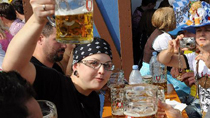 Welcome to annual Oktoberfest beer festival in Munich!